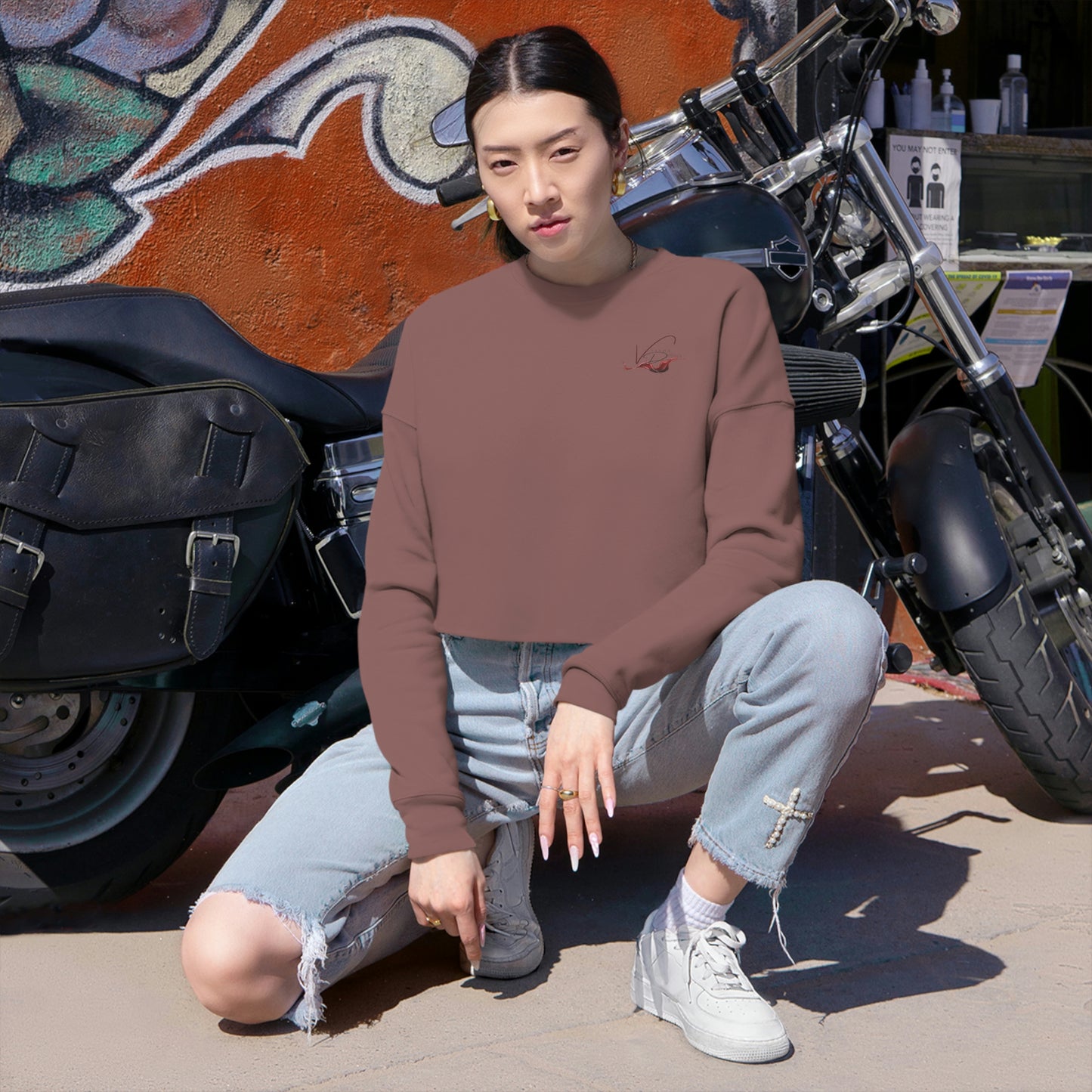 Vinor Design - Women's Cropped Sweatshirt