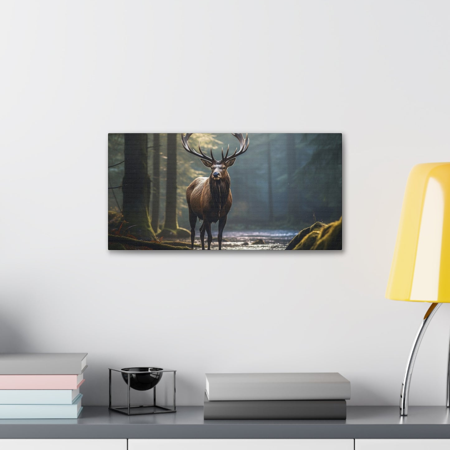 "Majestic Elk" - Canvas Gallery Style Art Print.