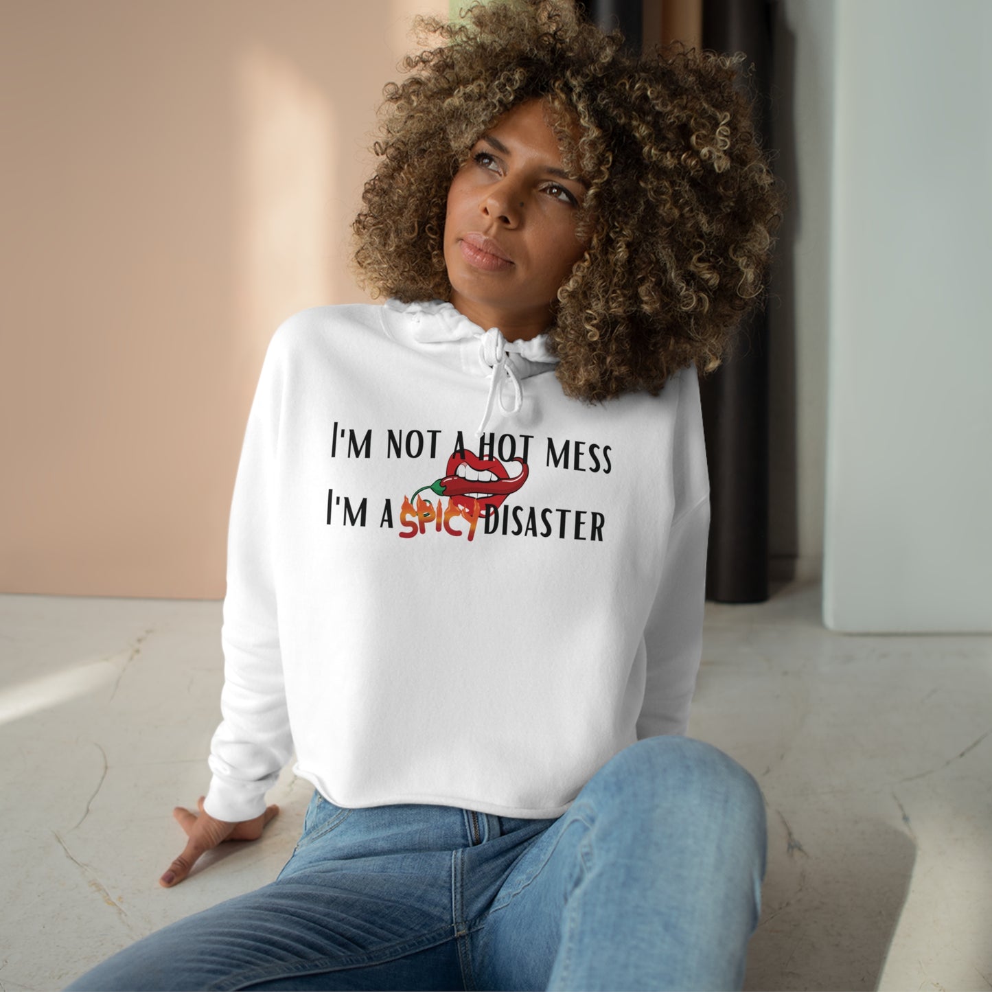 Spicy Disaster Crop Hoodie