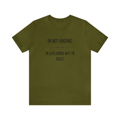 Arguing Funny Short Sleeve Tee - Express Delivery available