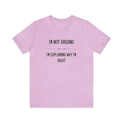 Arguing Funny Short Sleeve Tee - Express Delivery available