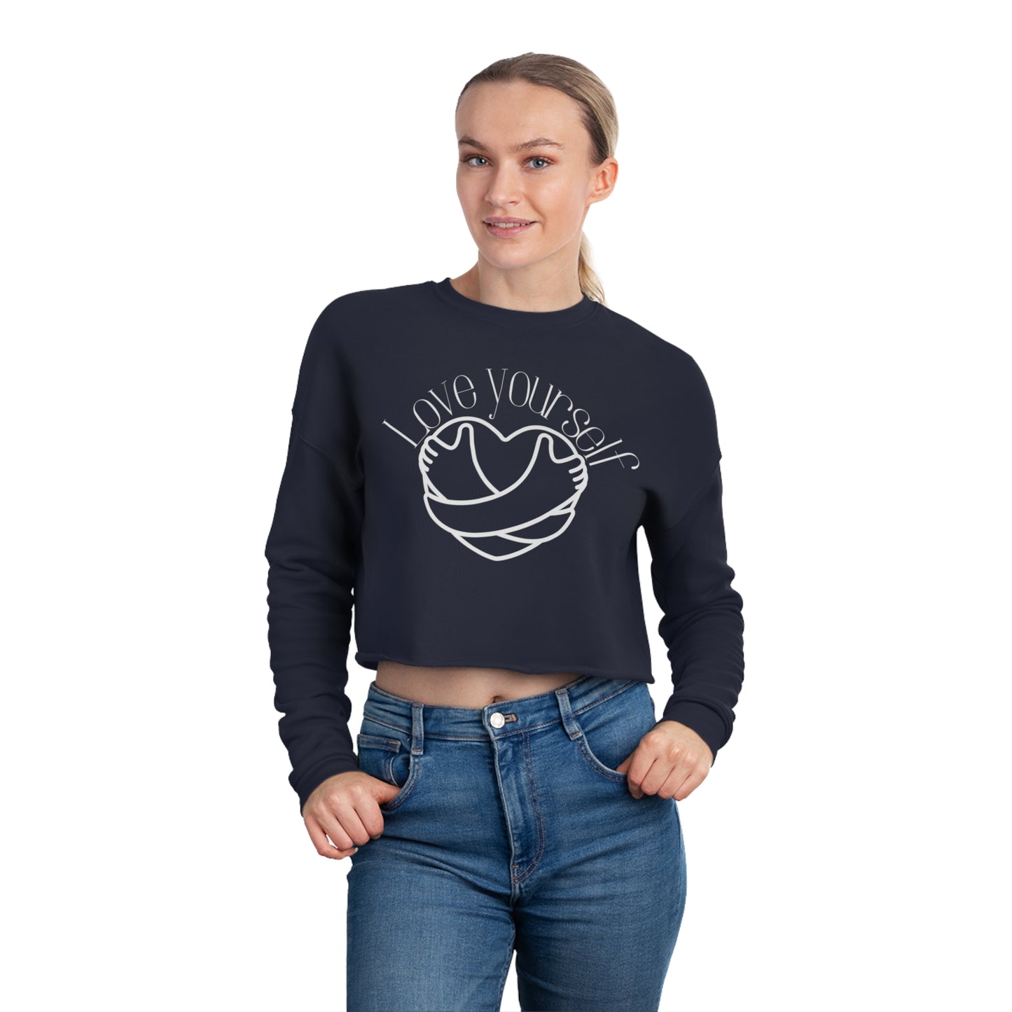 Love Yourself Cropped Sweatshirt