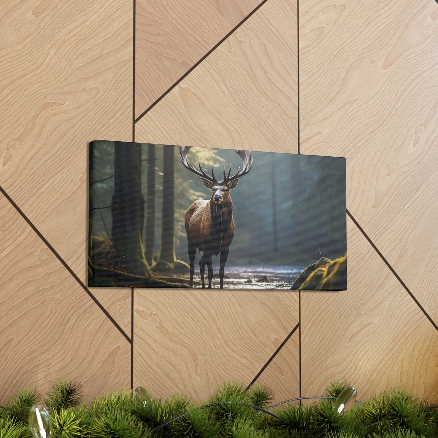 "Majestic Elk" - Canvas Gallery Style Art Print.